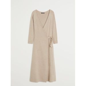 Mango Wrap knitted dress